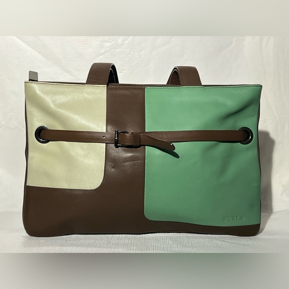 Furla Colorblock Leather Bag - Picture 2 of 13